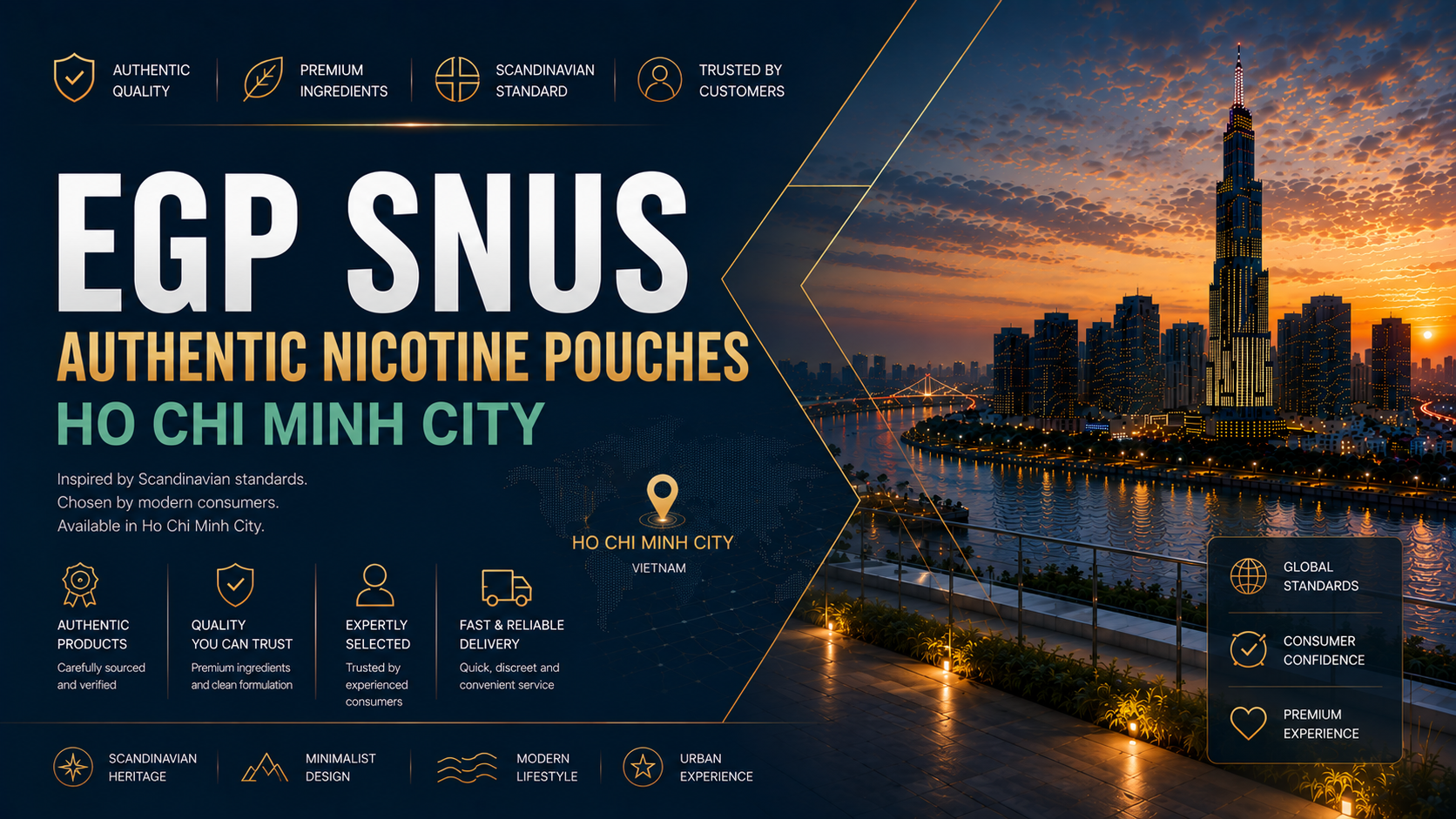 Snus EGP — Cheapest Nicotine Pouches in Saigon, Every Strength